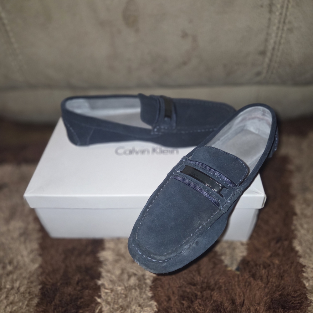 Calvin Klein Men's Navy Loafers - Picture 3 of 9